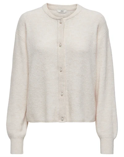 JDY - JDYLumi Life Button Cardigan - Birch/ Melange